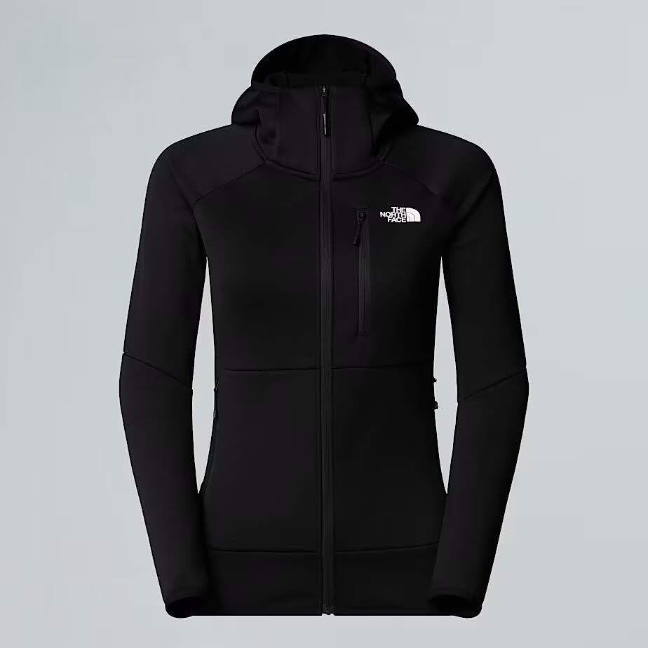 The North Face Meteora Fleece Damen Fleecejacke mit Kapuze schwarz