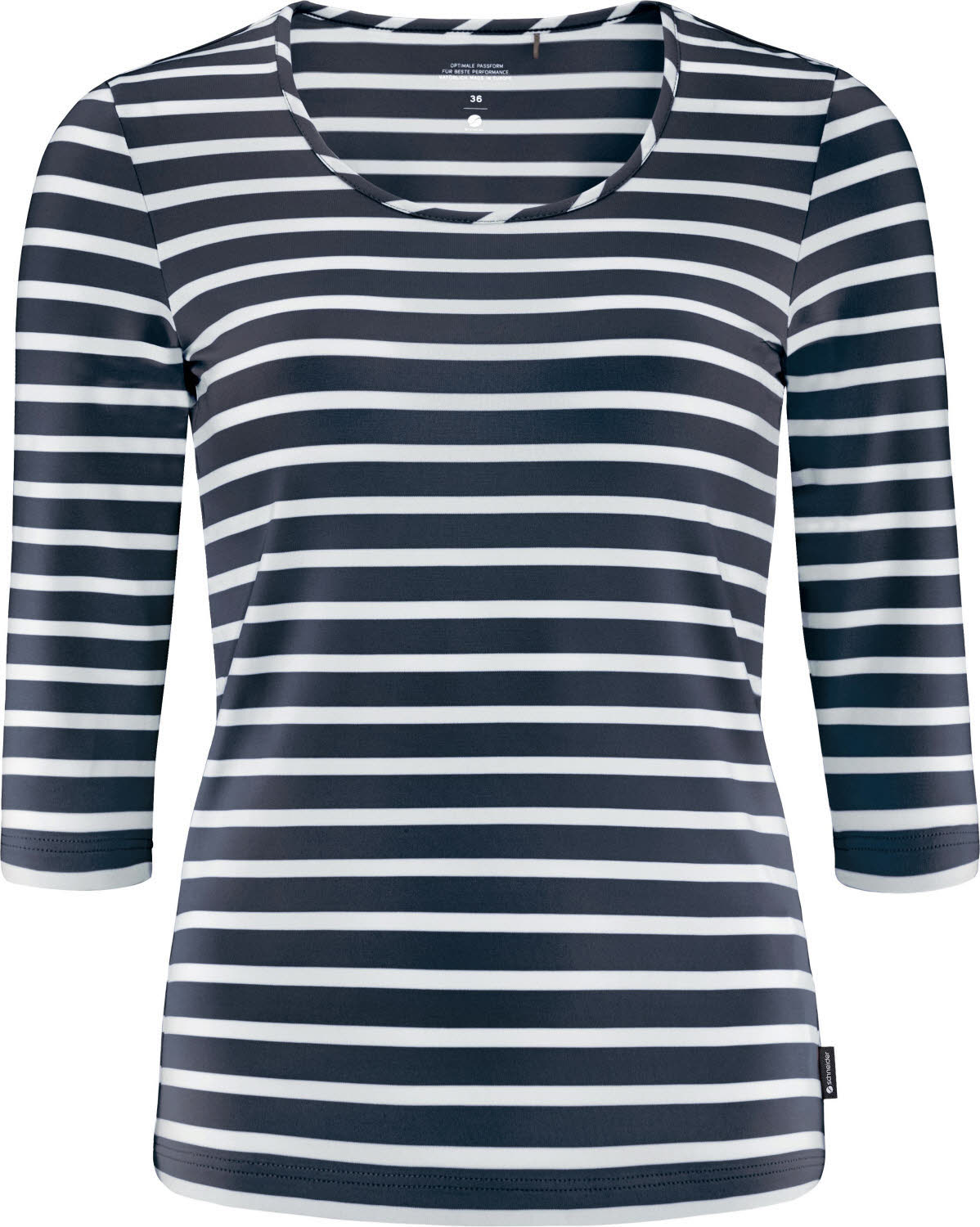 Schneider DIONNEW-3/4-SHIRT Funktionsshirt T-Shirt Damen weiß grau