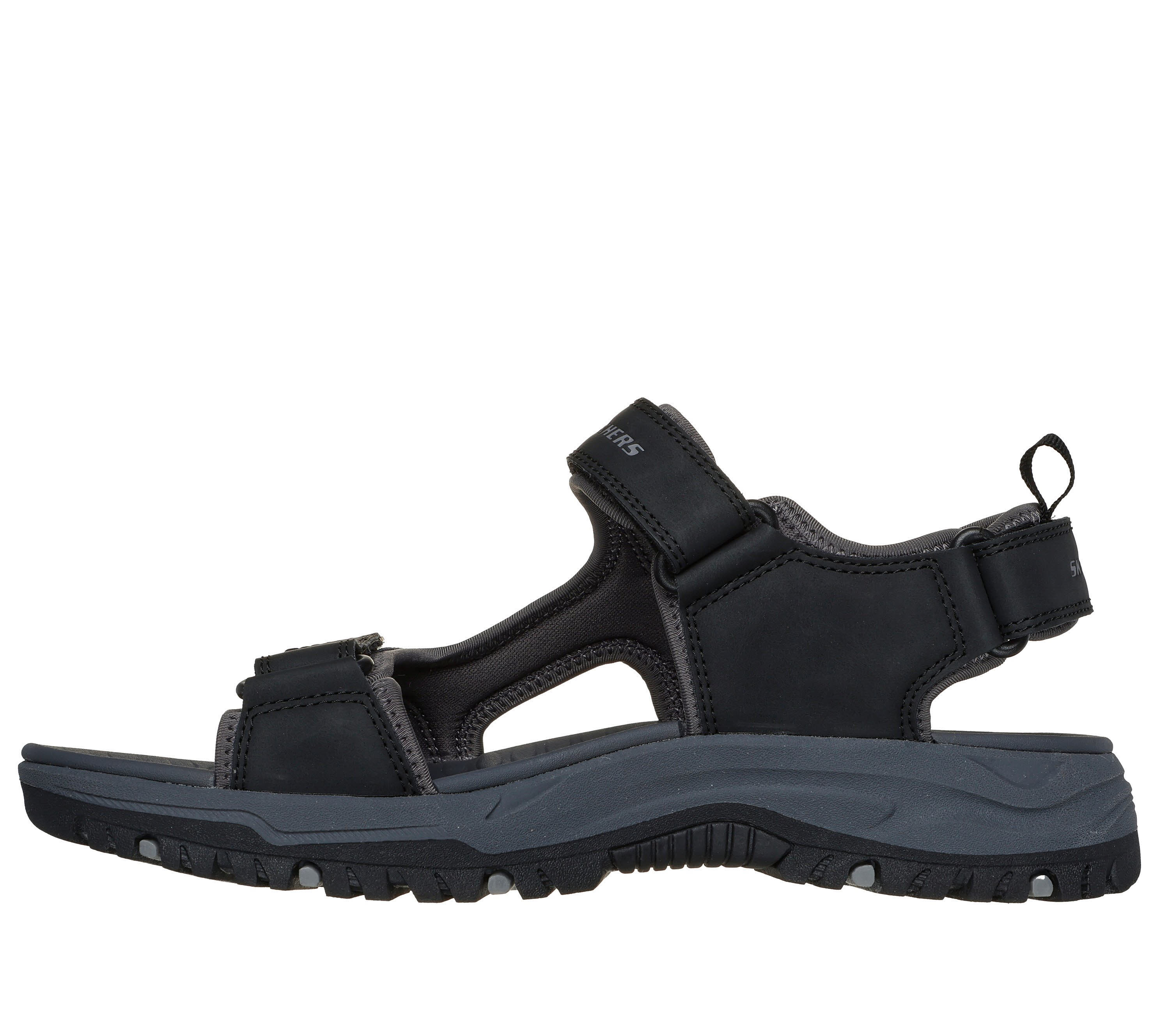 Skechers PREWITT -RIGDON Herren Sandalen Riemensandalen schwarz