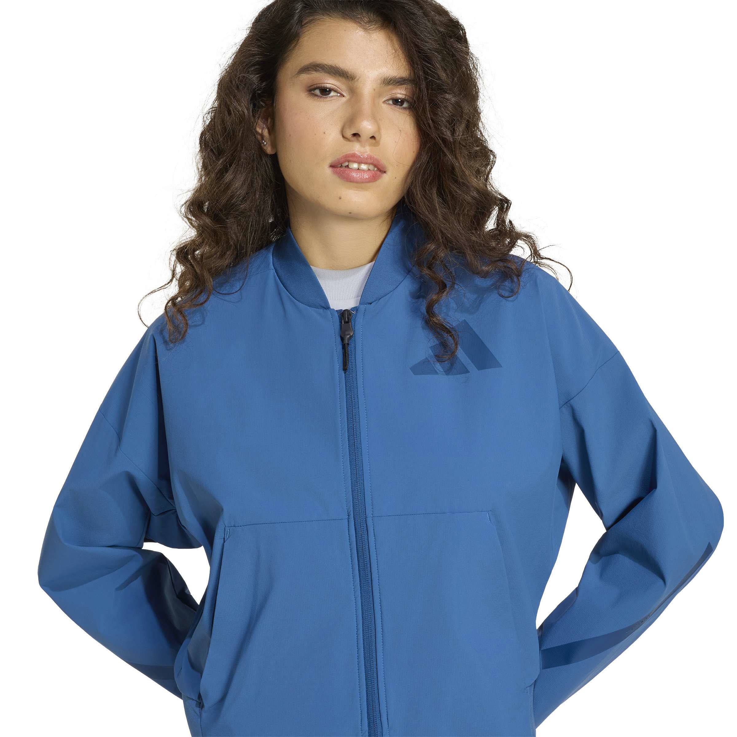 adidas Z.N.E. Woven Bomberjacke Damen blau