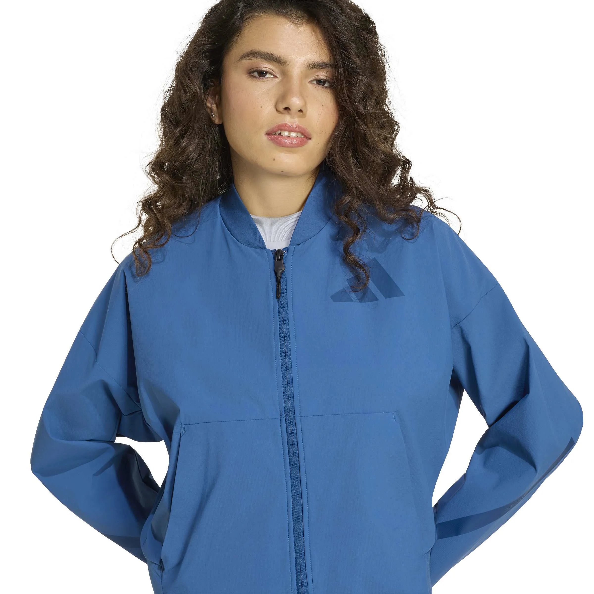adidas Z.N.E. Woven Bomberjacke Damen blau