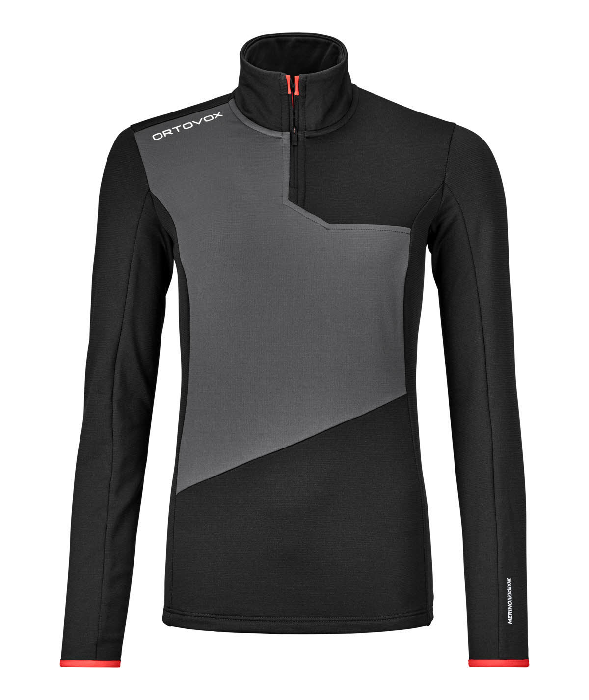 Ortovox Fleece Light Zip Neck W Damen Pullover Fleecesweatshirt schwarz