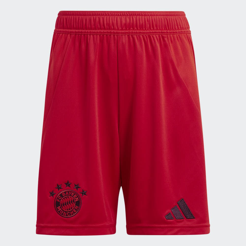 adidas FC BAYERN MÜNCHEN 24/25 Kinder Heimshorts kurze Hose rot