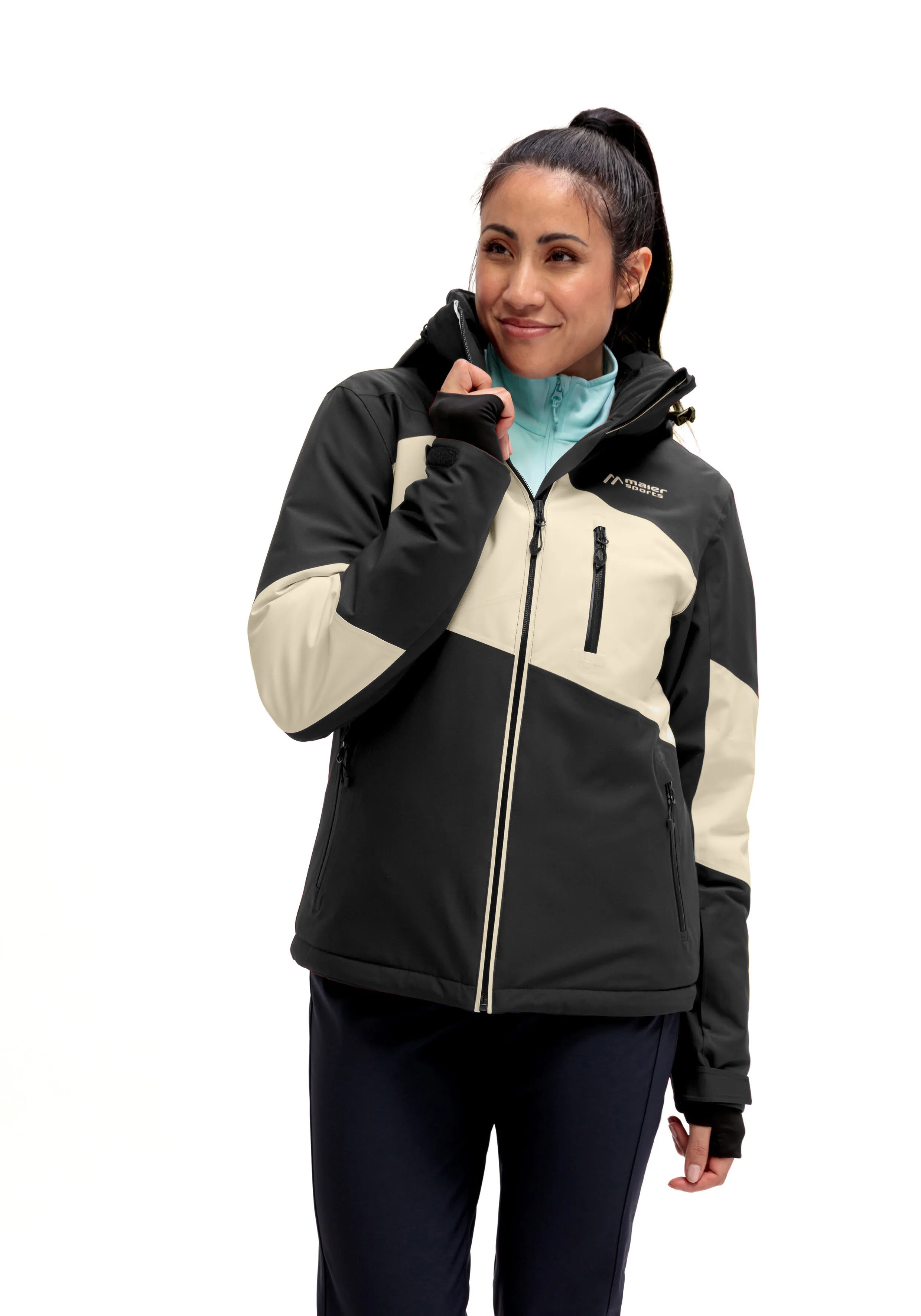 Maier Sports Amiata Skijacke Winterjacke Damen schwarz