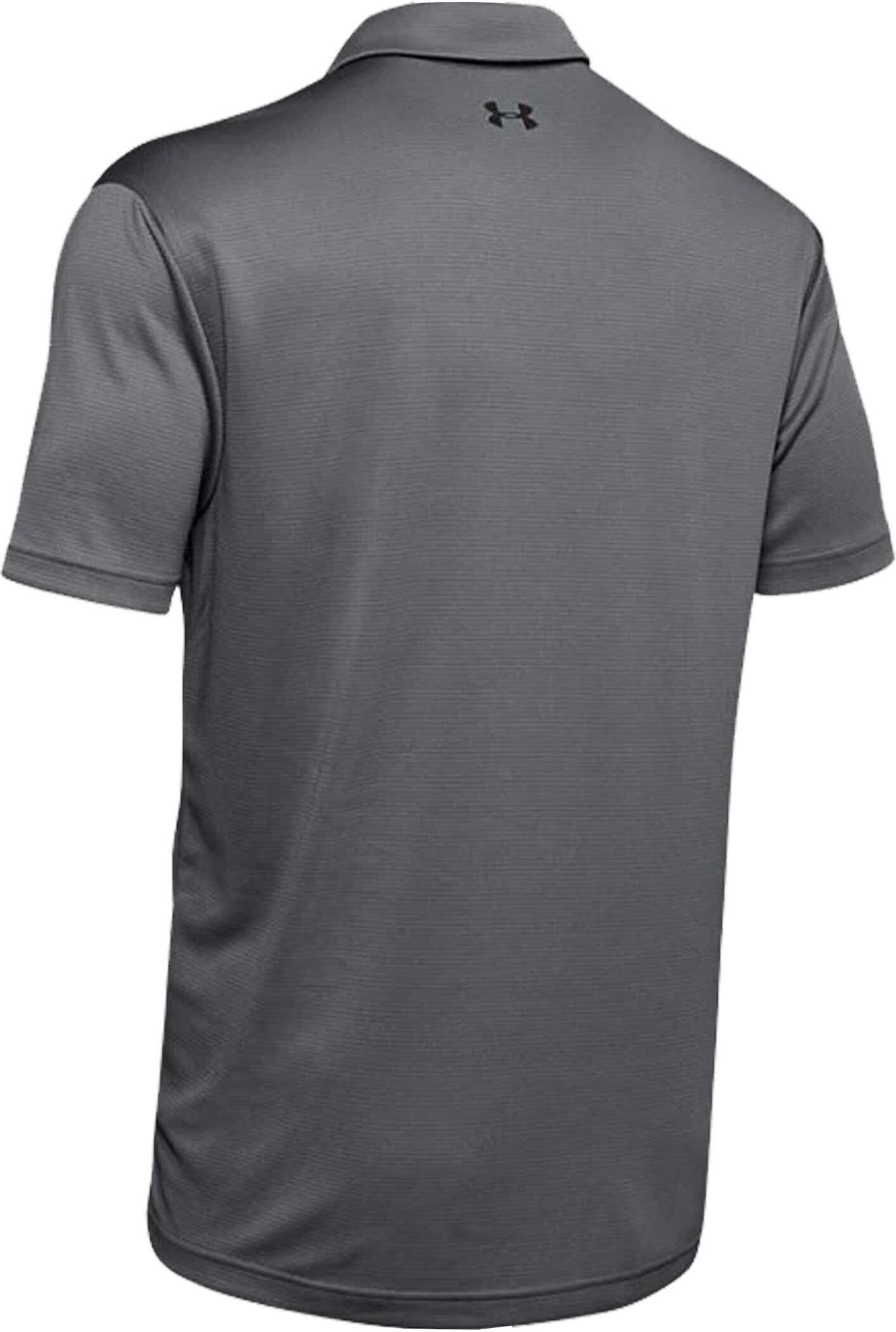 Under Armour Tech Polo BLK Herren Poloshirt T-Shirt Funktionsshirt grau