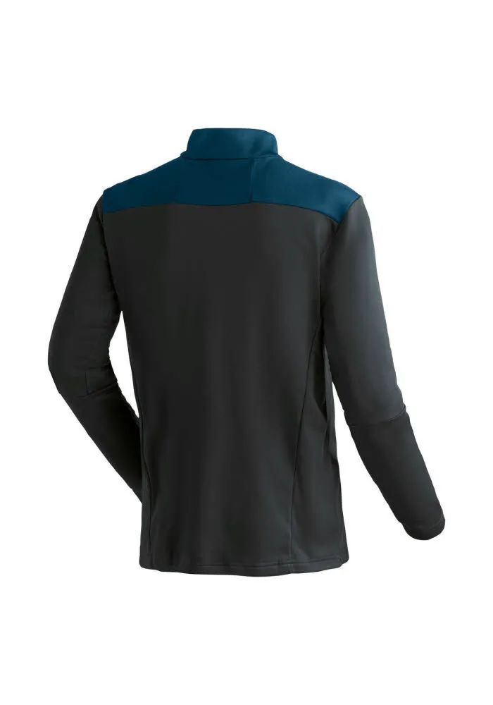 Maier Sports FELIAN Herren Skirolli Midlayer black/peruvian blue