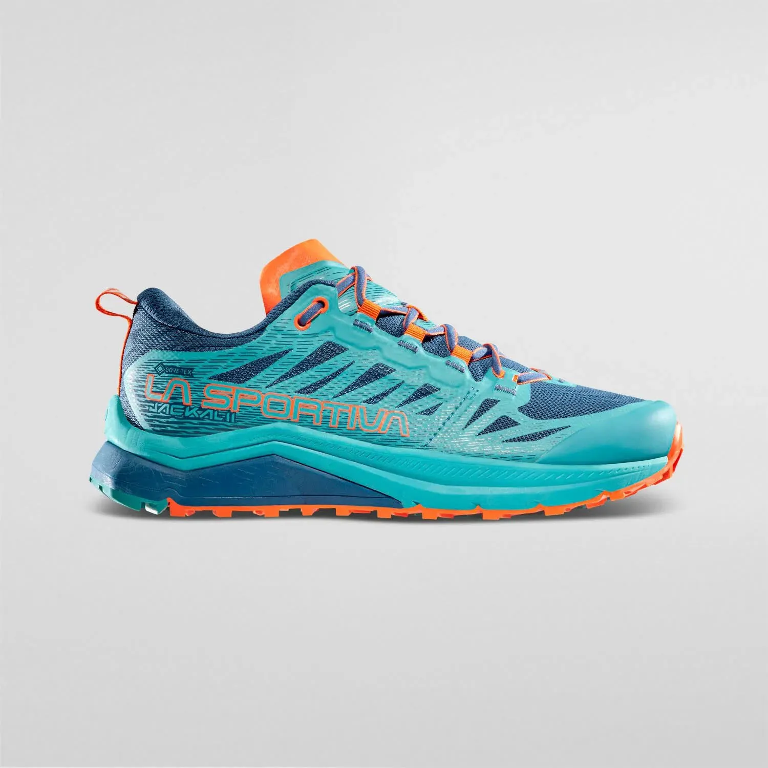 La Sportiva Jackal II Woman GTX Trekkingschuh Wanderschuh Damen hellblau orange