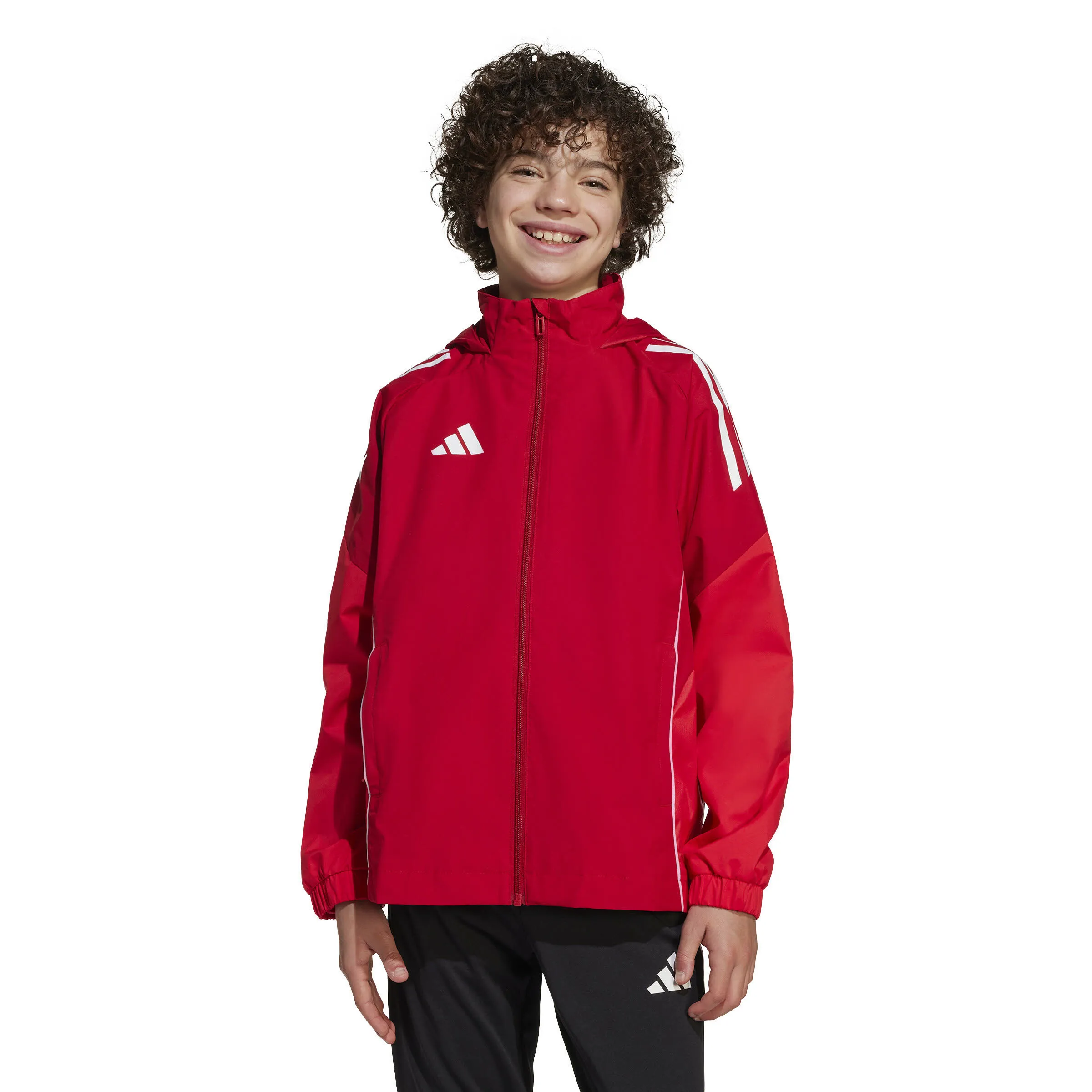 adidas Tiro 25 Competition All-Weather Kinder Regenjacke rot