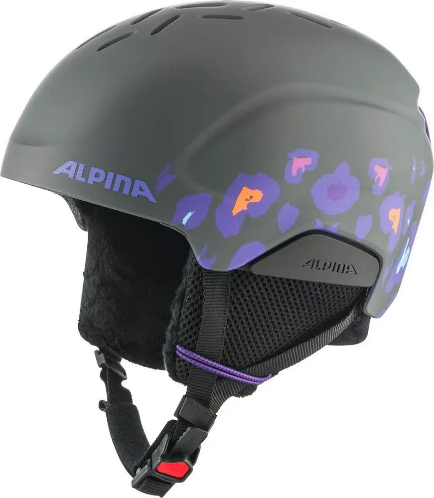 Alpina PIZI Kinder Skihelm Snowboardhelm midnight-grey leo matt