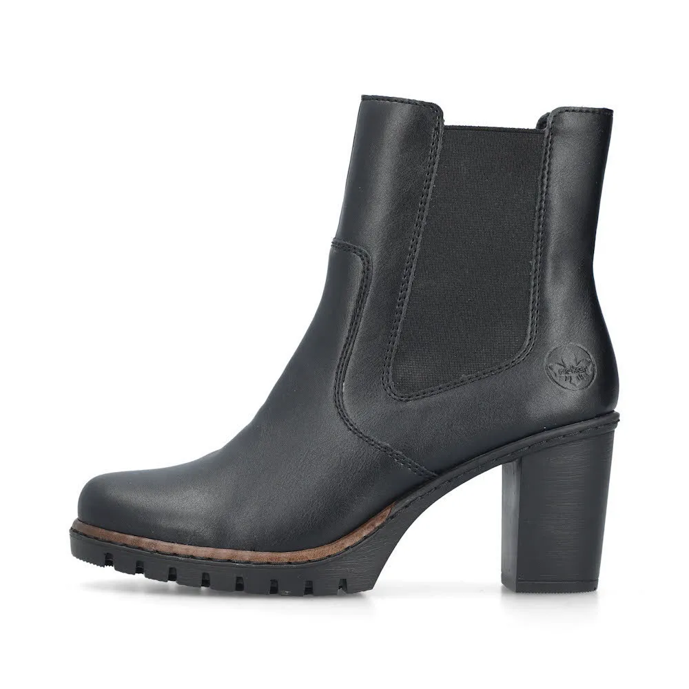 Rieker Stiefeletten Damen Freizeitstiefel Kurzstiefel schwarz