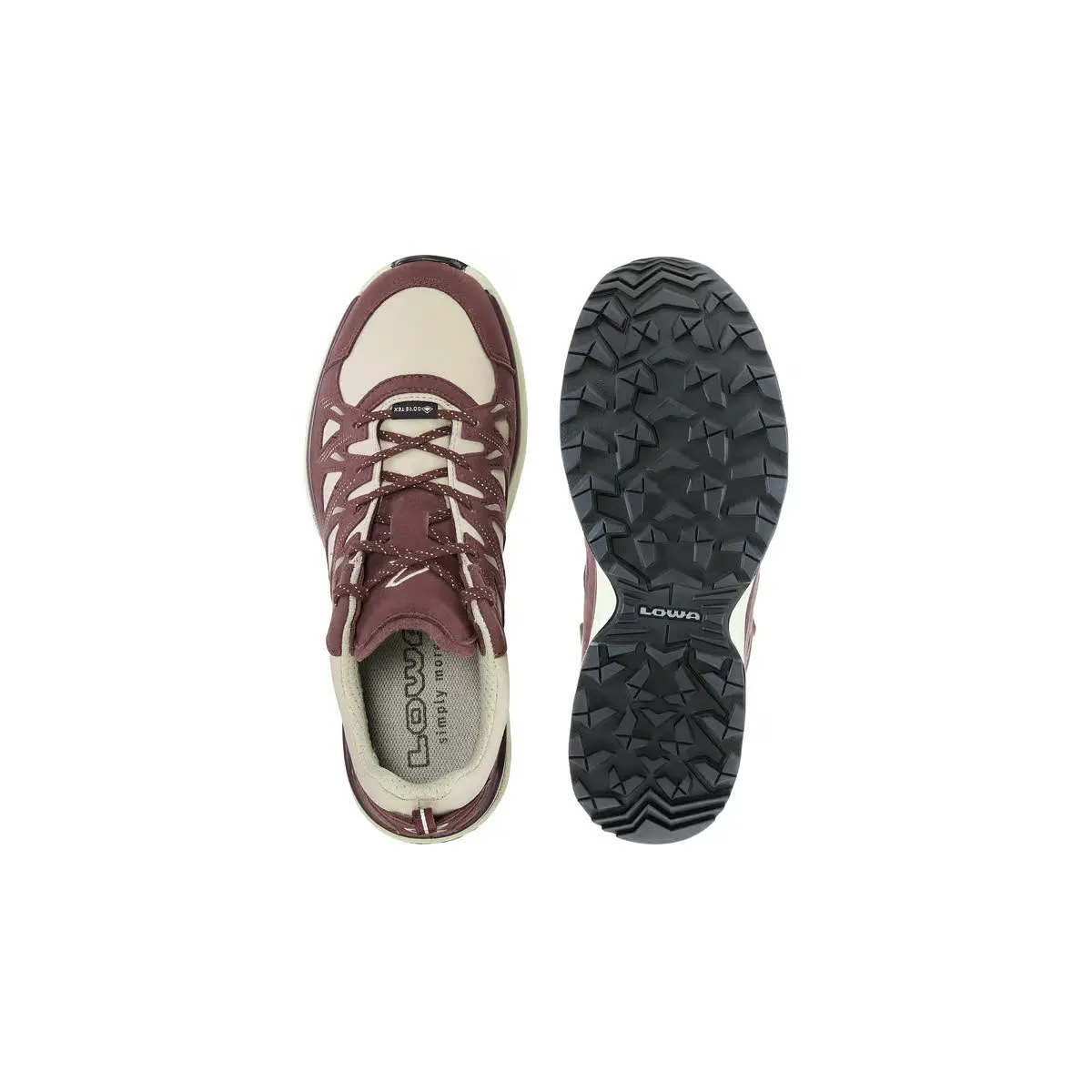 Lowa INNOX EVO II GTX Ws Damen Wanderschuhe Trekkingschuhe Low bordeaux/ton
