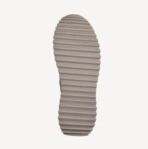 Tamaris Damen Boots Winterstiefeletten Schnürer graubeige