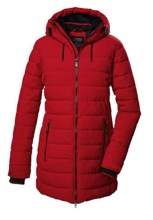 Killtec KOW 55 Damen Parka Daunenparka mit Kapuze rot