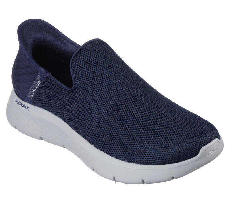 Skechers Go Walk Flex Herren Slip-ins Slipper blau
