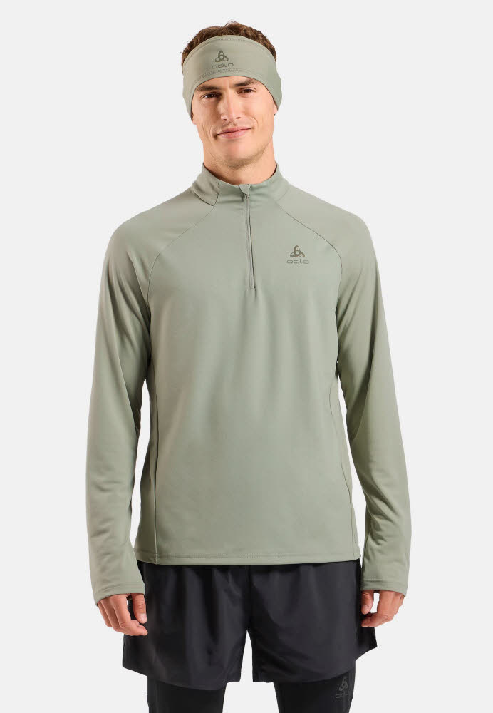 Odlo ESSENTIAL CERAMIWARM Herren Midlayer Laufoberteil shadow