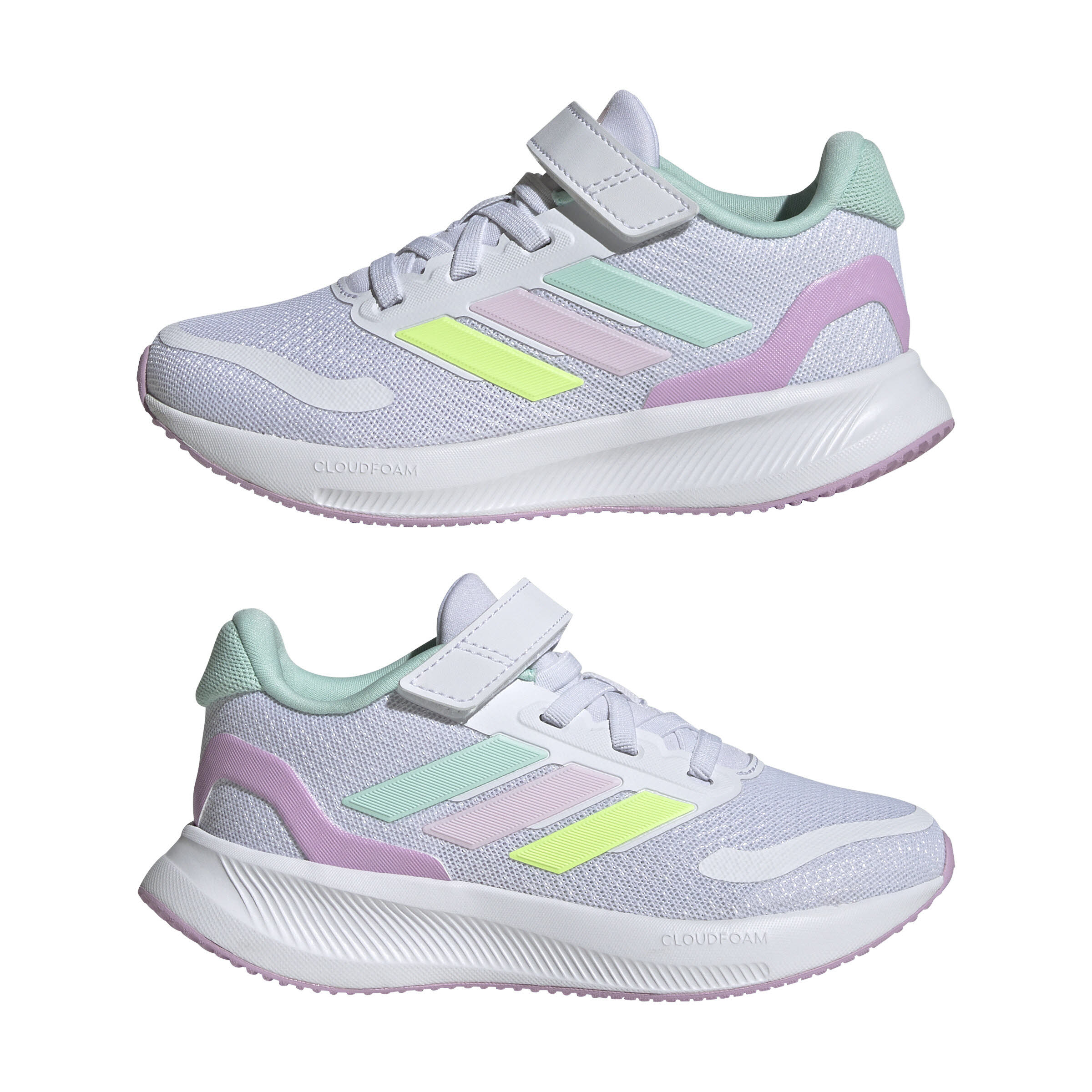 adidas Runfalcon 5 Kids Schuh Sneaker Kinder hellblau lila