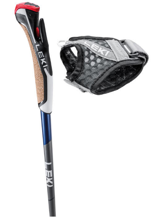 Leki Smart Flash Unisex Nordic Walking Stöcke Wanderstöcke blau