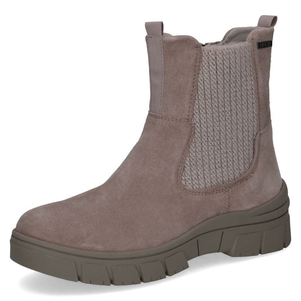 Caprice Damen Stiefelette Stiefel beige