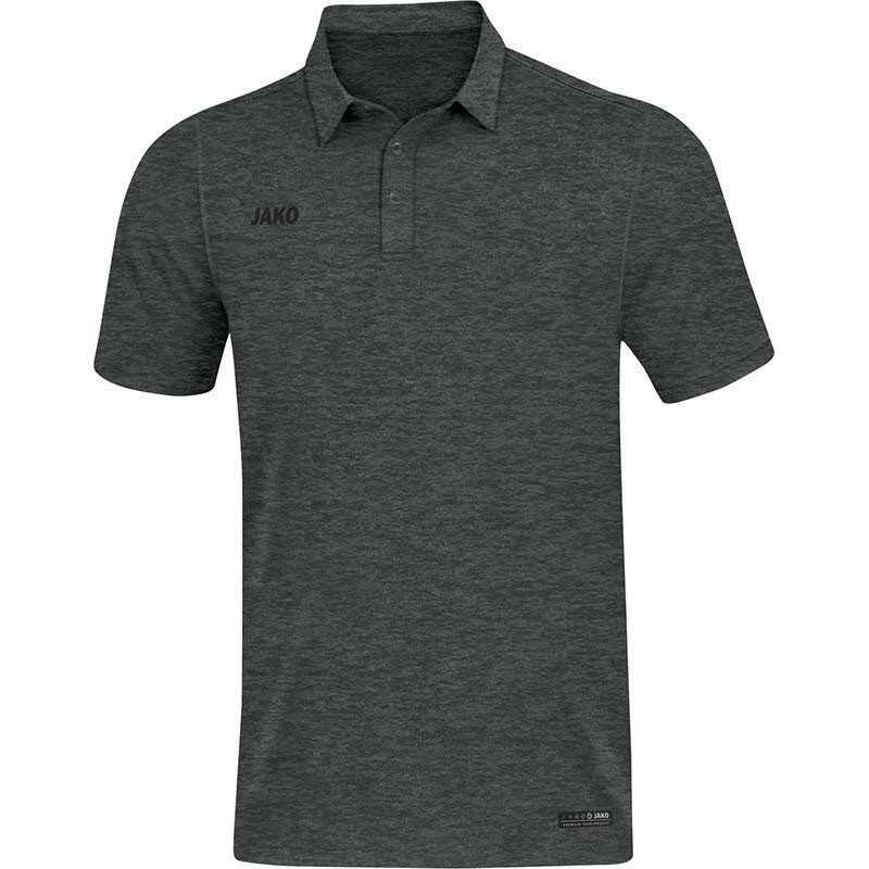 JAKO Polo Premium Basics Poloshirt Kragenshirt Herren dunkelgrau