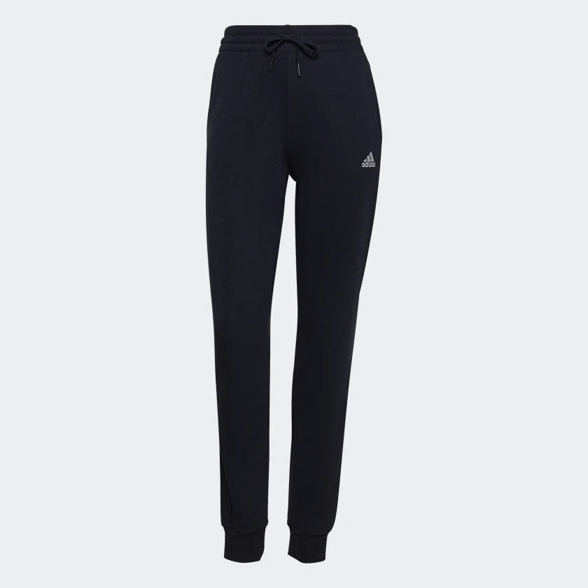 adidas W LIN FT C Damen ESSENTIAL slim fit Jogginghose Trainingshose schwarz