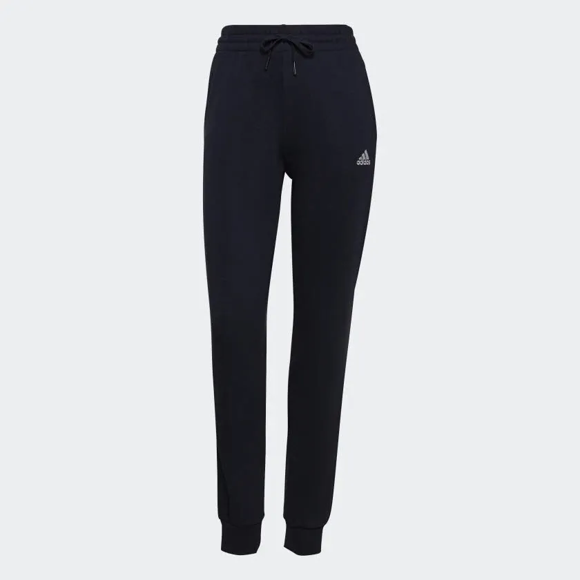adidas W LIN FT C Damen ESSENTIAL slim fit Jogginghose Trainingshose schwarz