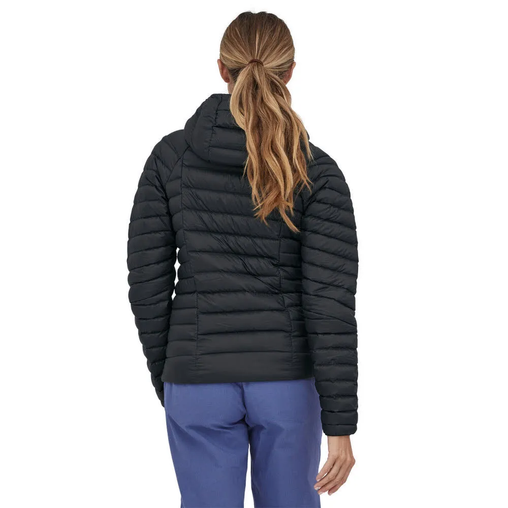 Women Down Sweater Hoody Jacke Damen schwarz