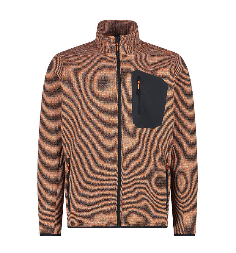 CMP Herren Fleecejacke Midlayer braun orange