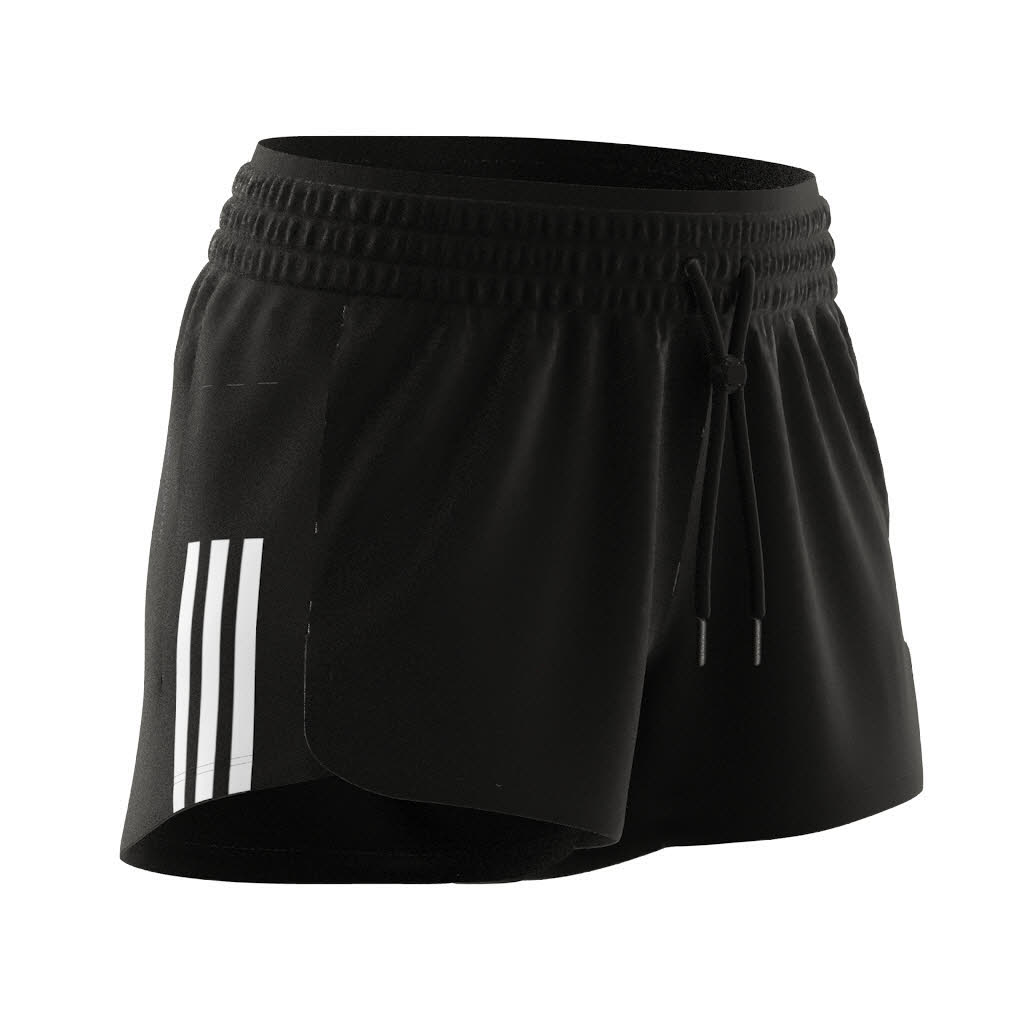 adidas Train Cotton 3-Streifen Pacer Damen Shorts kurze Hose schwarz