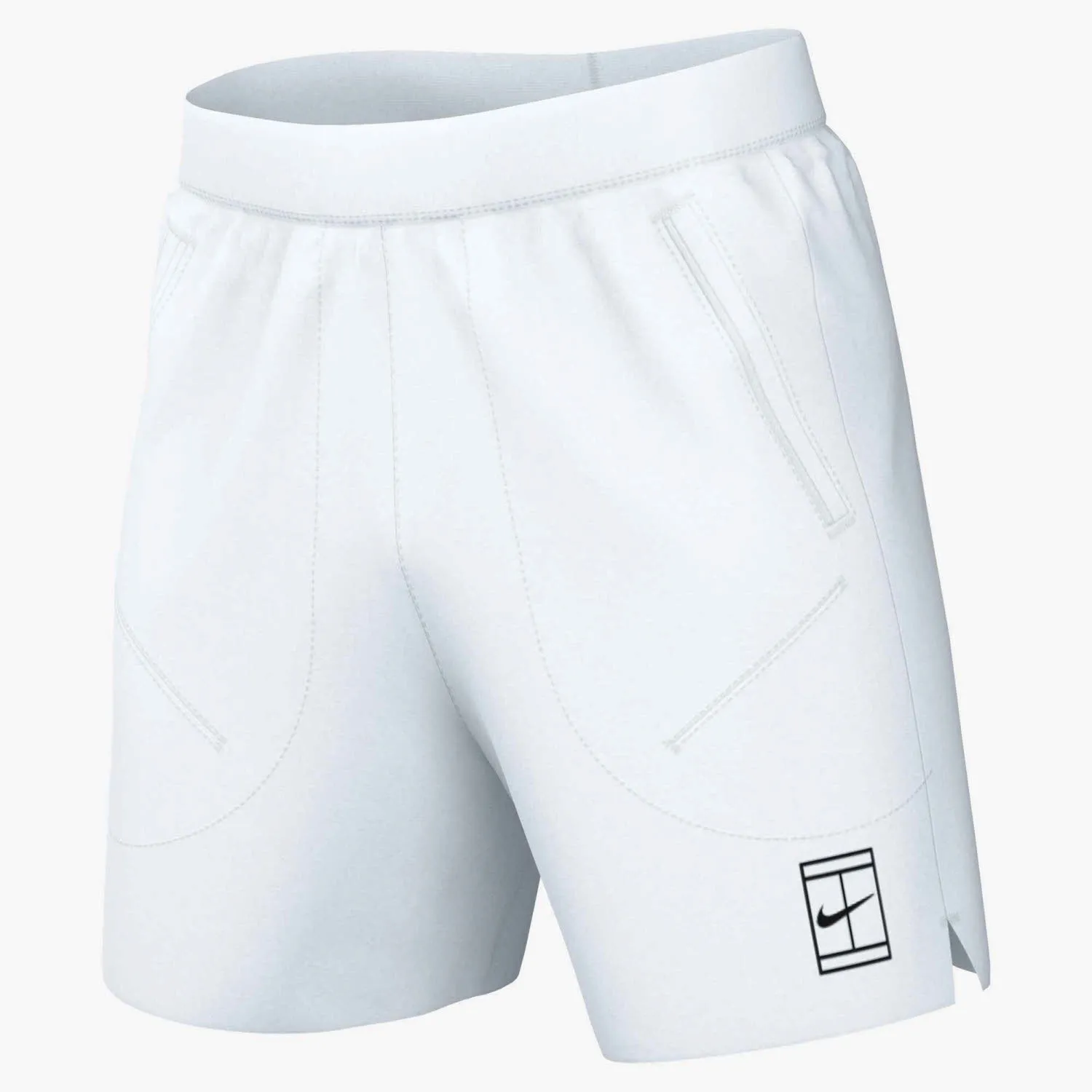 NikeCourt Advantage Men"s Dri-Fit Herren Tennisshorts weiß