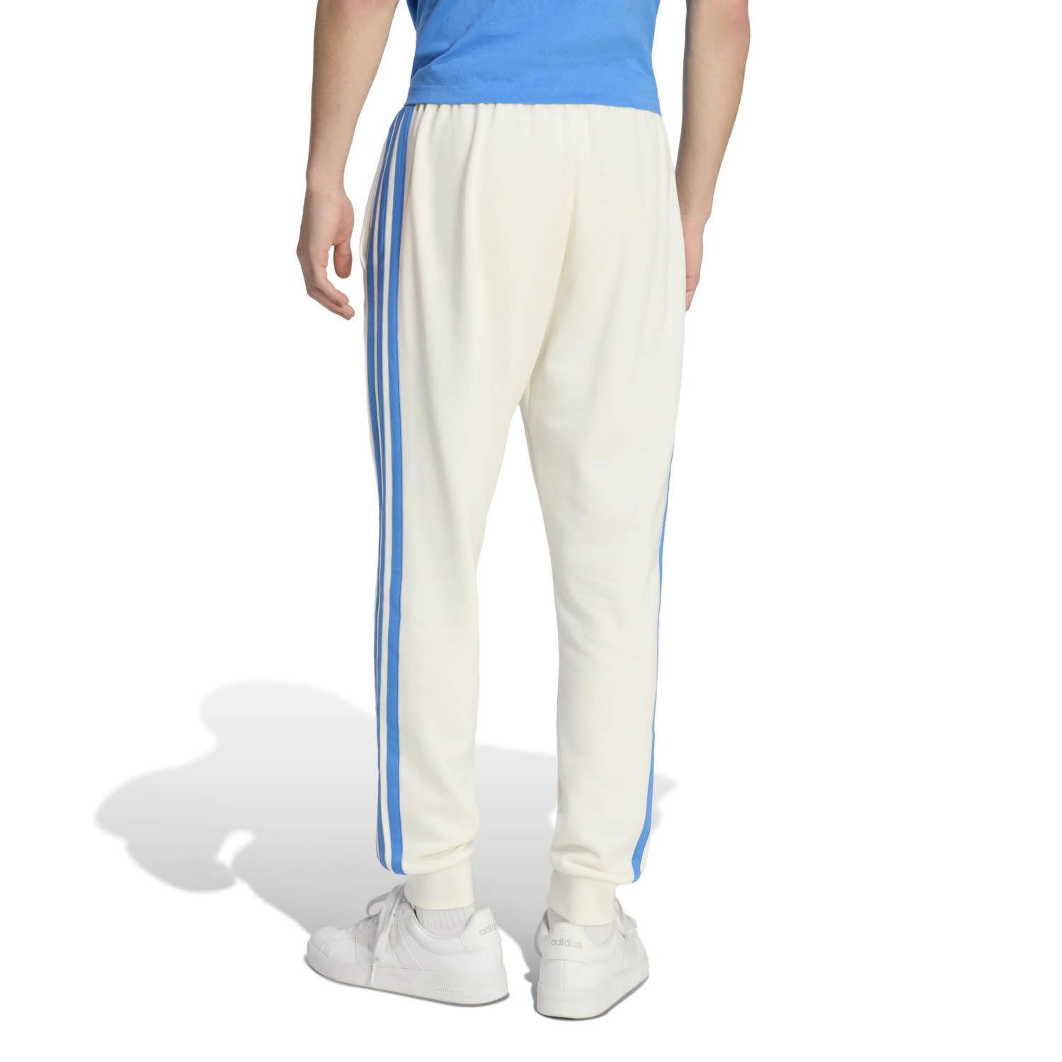 adidas Essentials 3-Streifen French Terry Herren Jogginghose Fleecehose beige