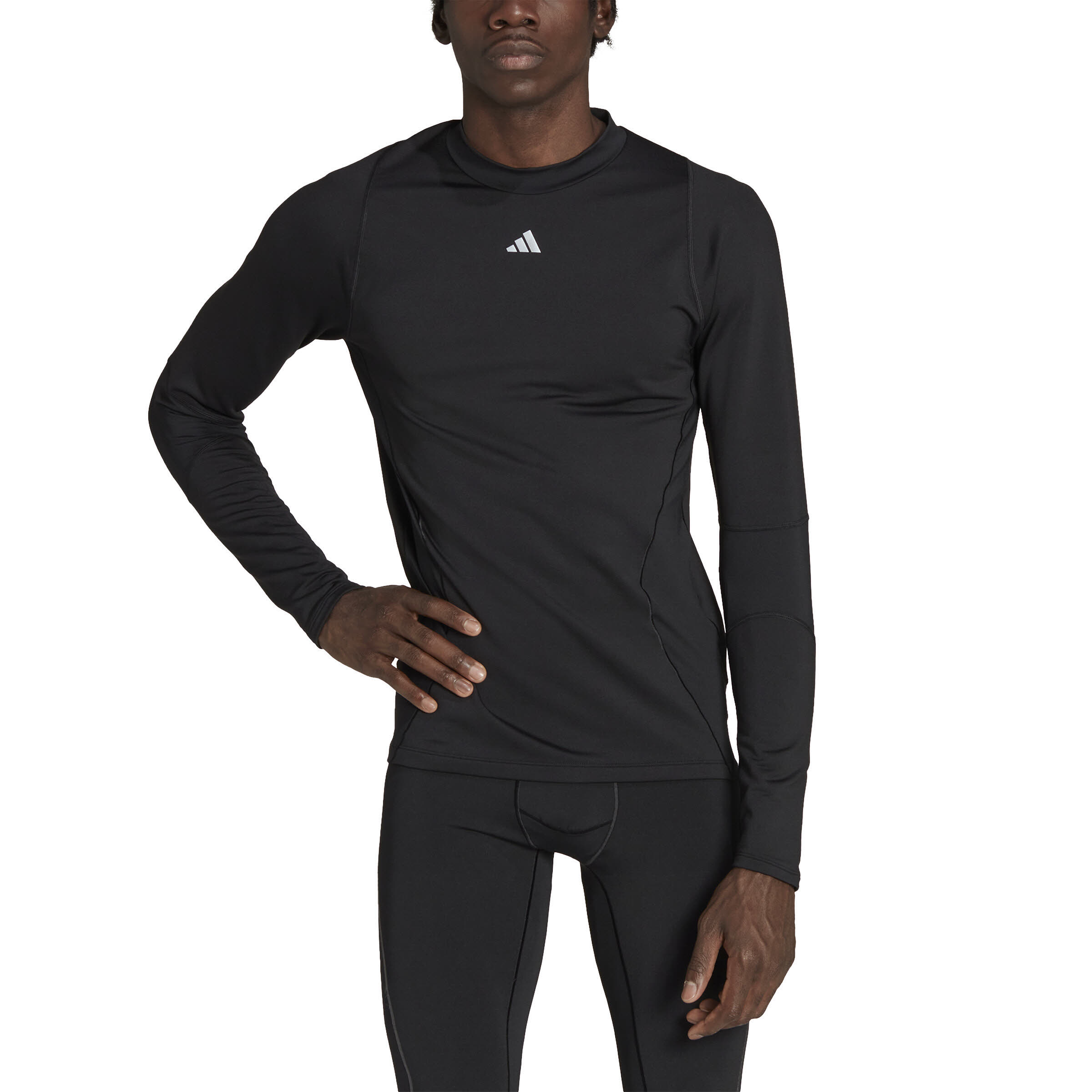 Adidas Techfit COLD.RDY Training Longsleeve Recycelt Microfleece Baselayer Herren Schwarz