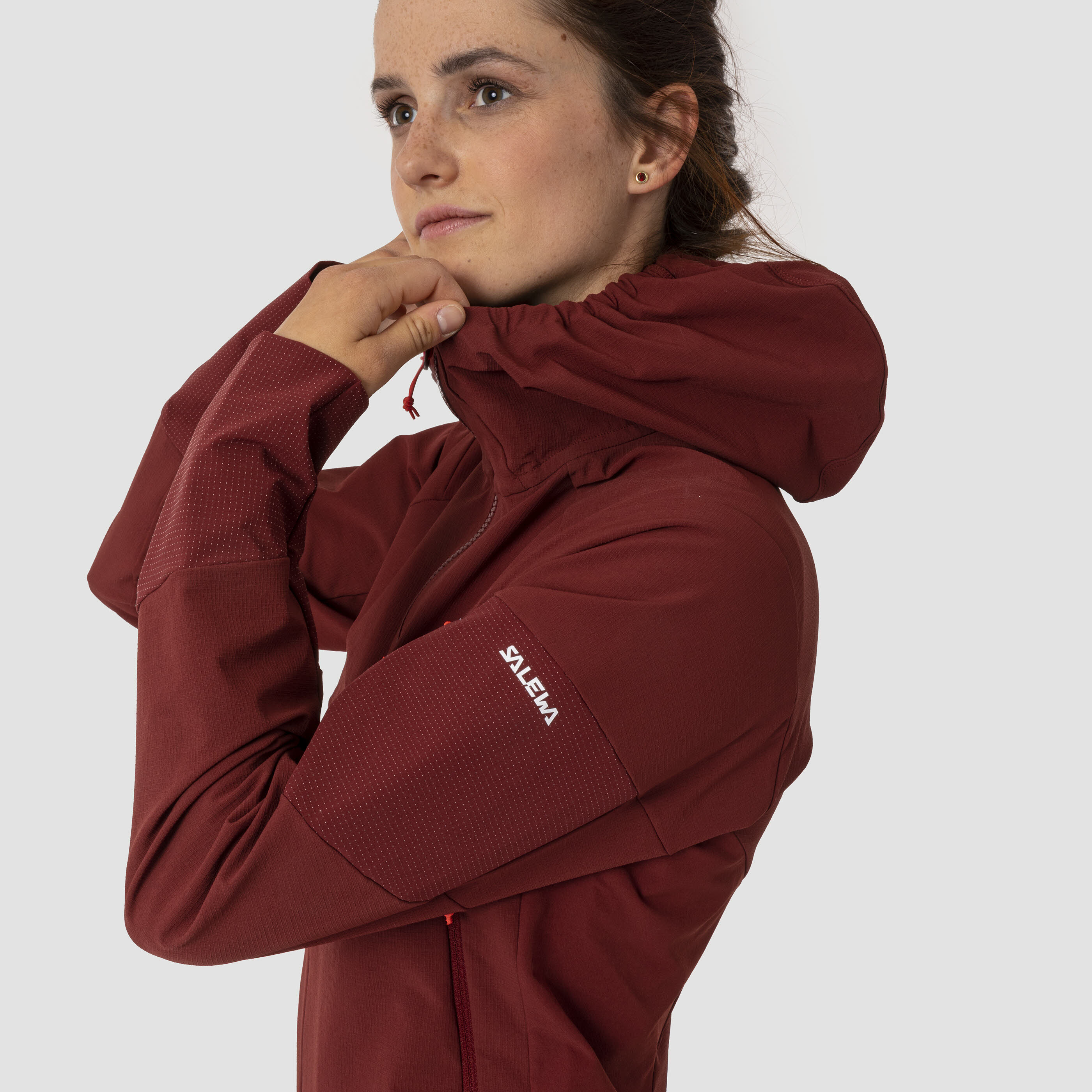Salewa Agner Damen Softshelljacke Windstopper schwarz