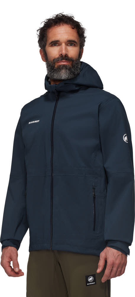 Mammut Linard Guide HS Hooded Jacket Men Herren Hardshell Wanderjacke marine
