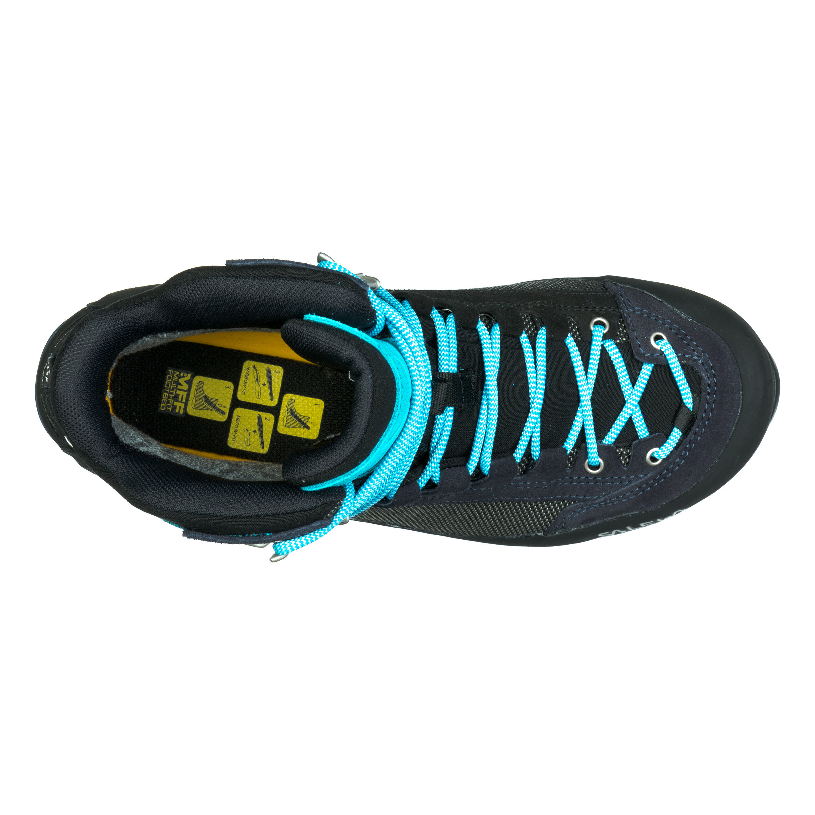 Salewa Crow Gore-Tex Damen Trekkingschuhe Wanderschuhe Bergsteigerschuh wasserdicht blau