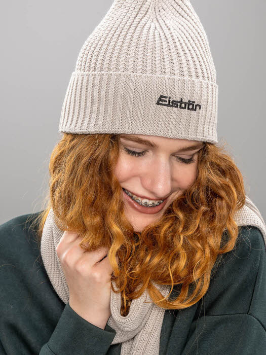 Eisbär Poca Os Rl Damen Strickmütze mütze grau