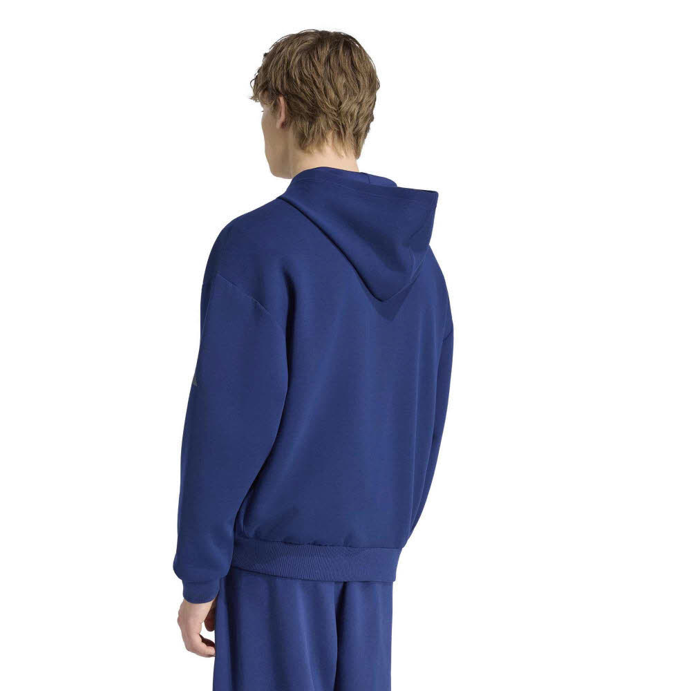 adidas SOFT LUX FULL-ZIP Herren Hoodie Kapuzenjacke dark blue