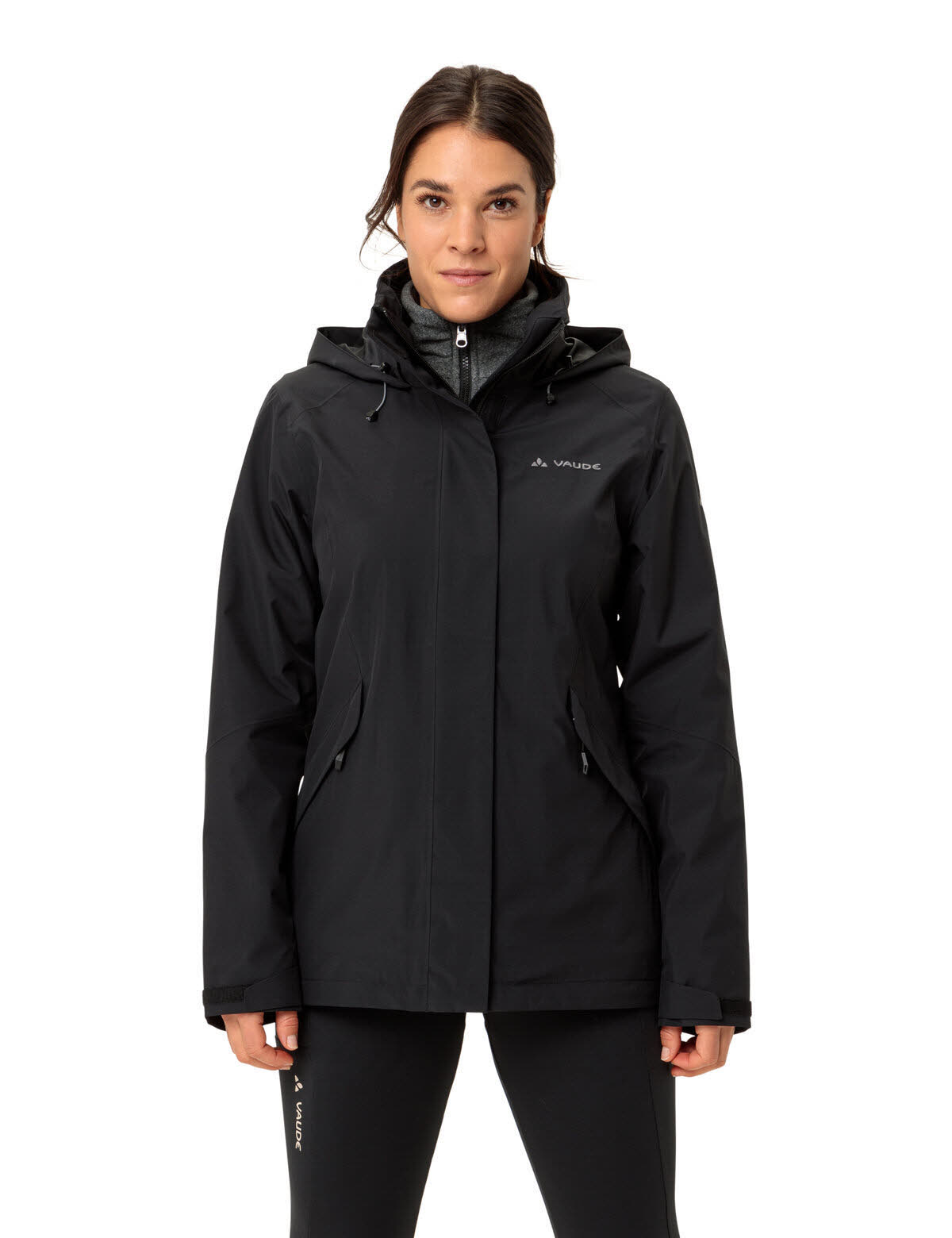 Vaude Rosemoor 3 in 1 Lagenjacke Outdoorjacke wasserdicht Damen schwarz