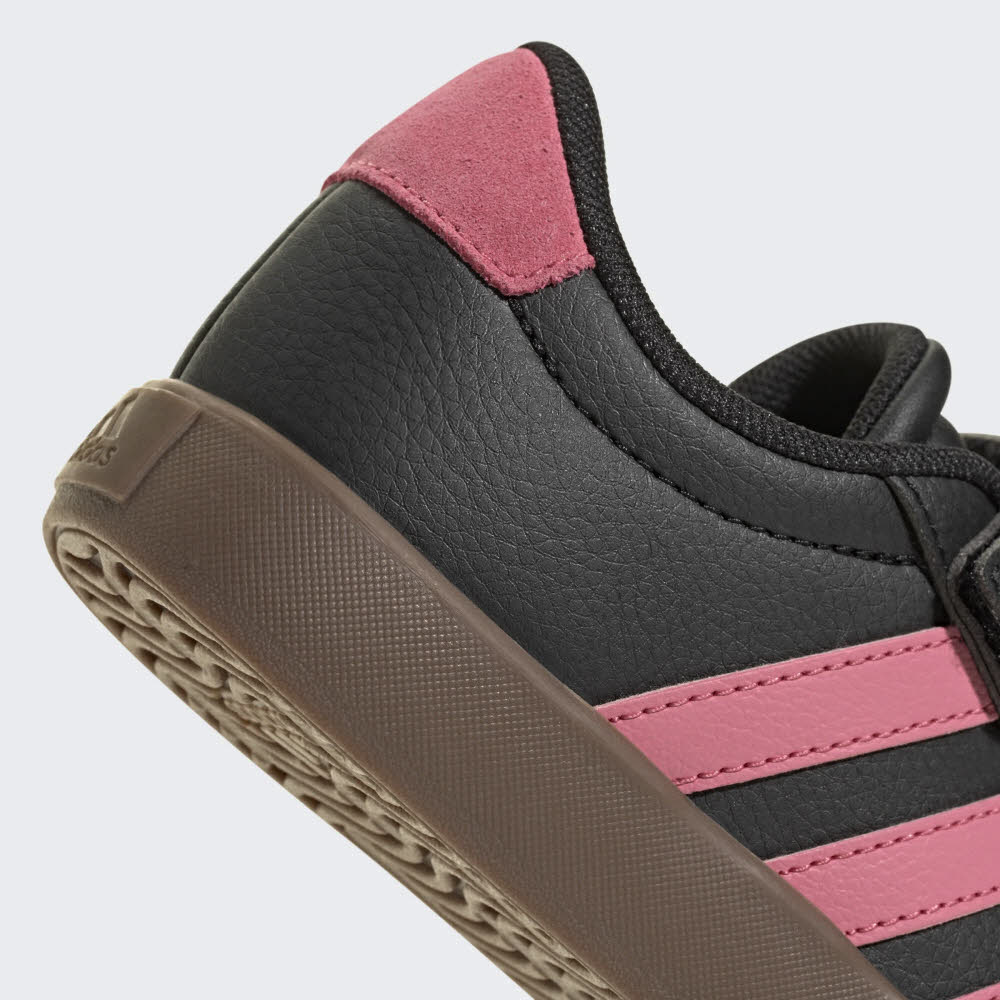 adidas VL COURT 3.0 EL C Mädchen Kinder Sneaker Freizeitschuhe schwarz-pink