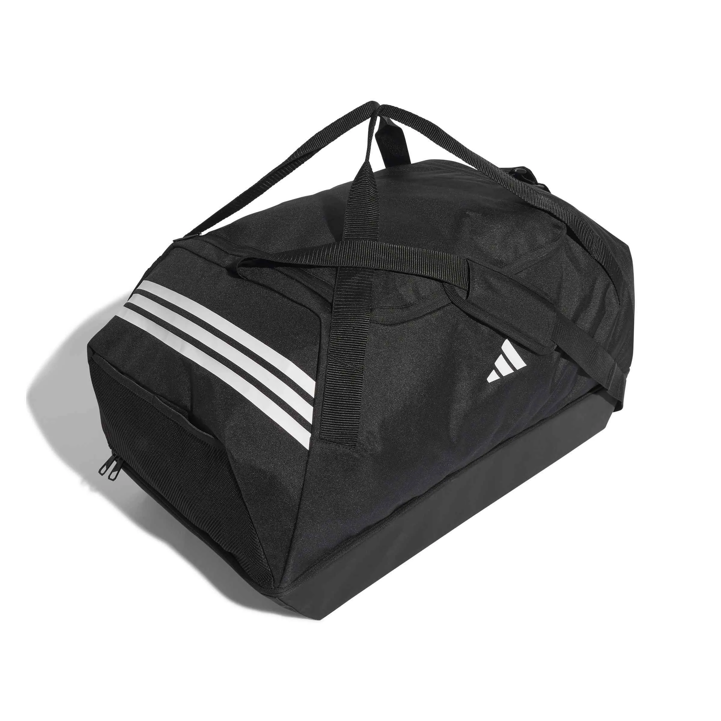 adidas TIRO DUFFELBAG GROSS MIT BODENFACH Unisex Sporttasche Fußballtasche schwarz/weiß