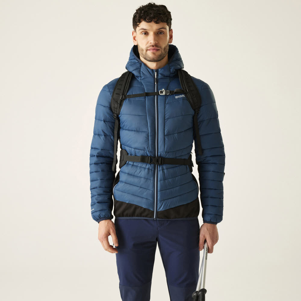 REGATTA Hooded Leedre Hybrid Daunenjacke Herren blau