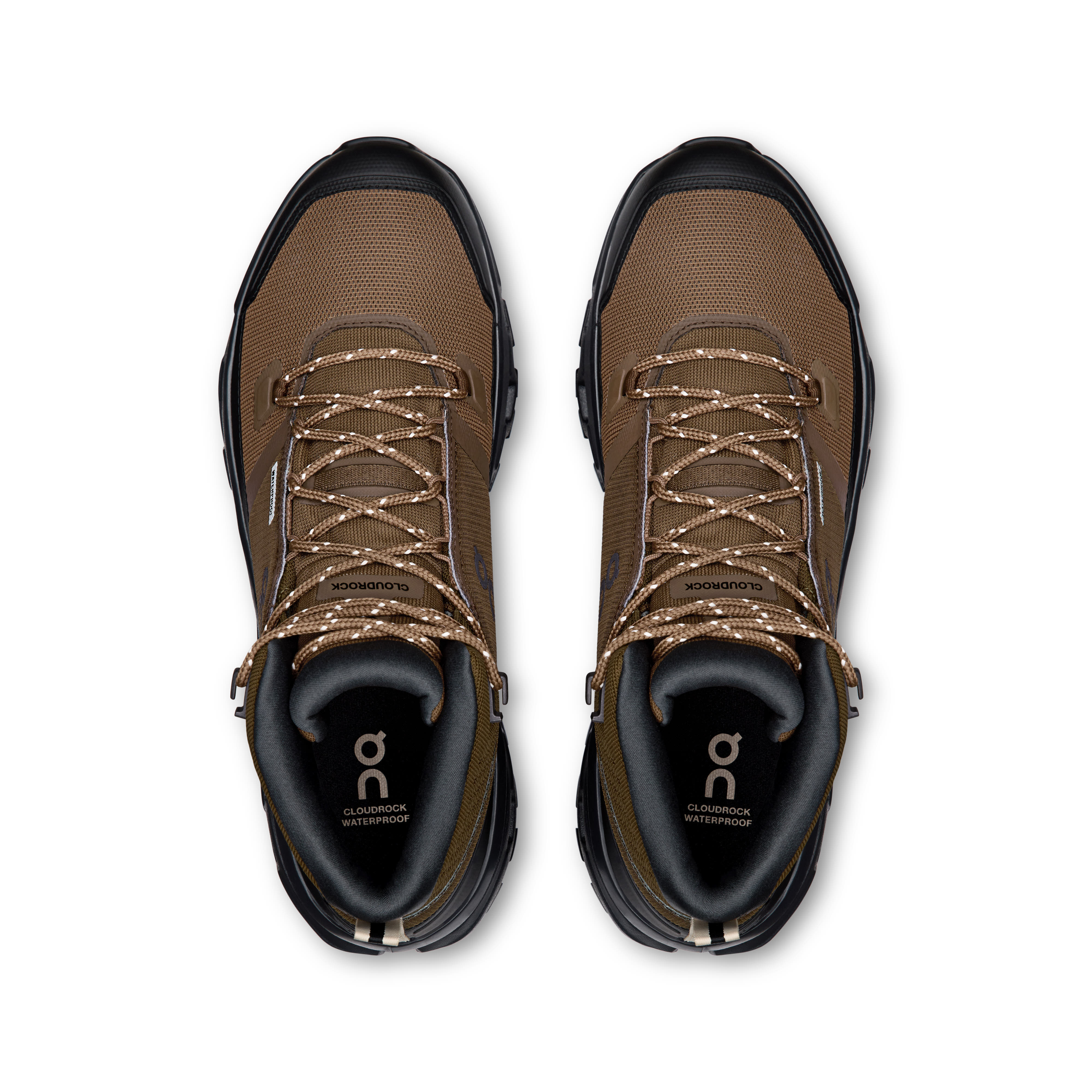 ON CLOUDROCK MID WP Herren Wanderschuhe Trekkingschuhe Mid earth/black