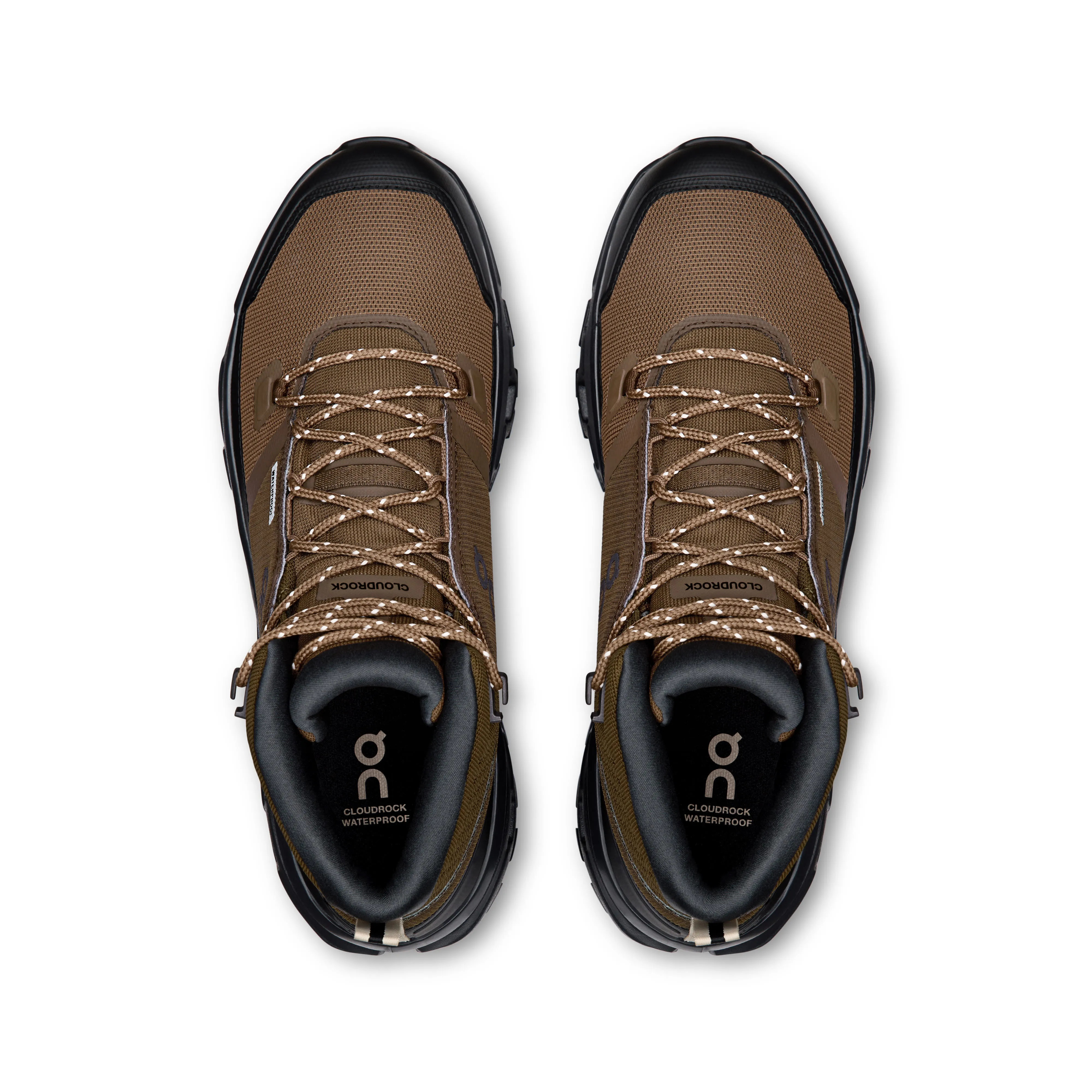 ON CLOUDROCK MID WP Herren Wanderschuhe Trekkingschuhe Mid earth/black
