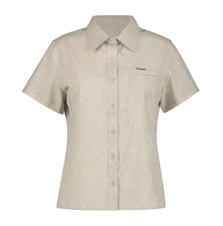 ICEPEAK BOVINA Damen Hemd kurzarm Bluse Freizeithemd puder