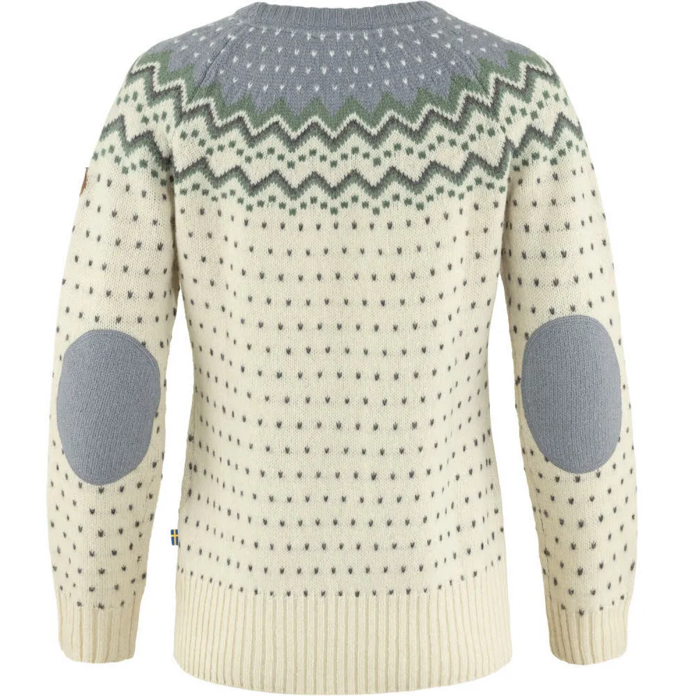 Fjällräven Övik Knit Damen Wollsweater weiß