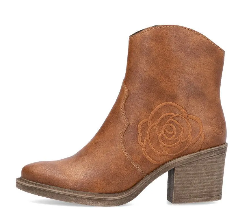 Rieker Damen Stiefel Stiefeletten braun
