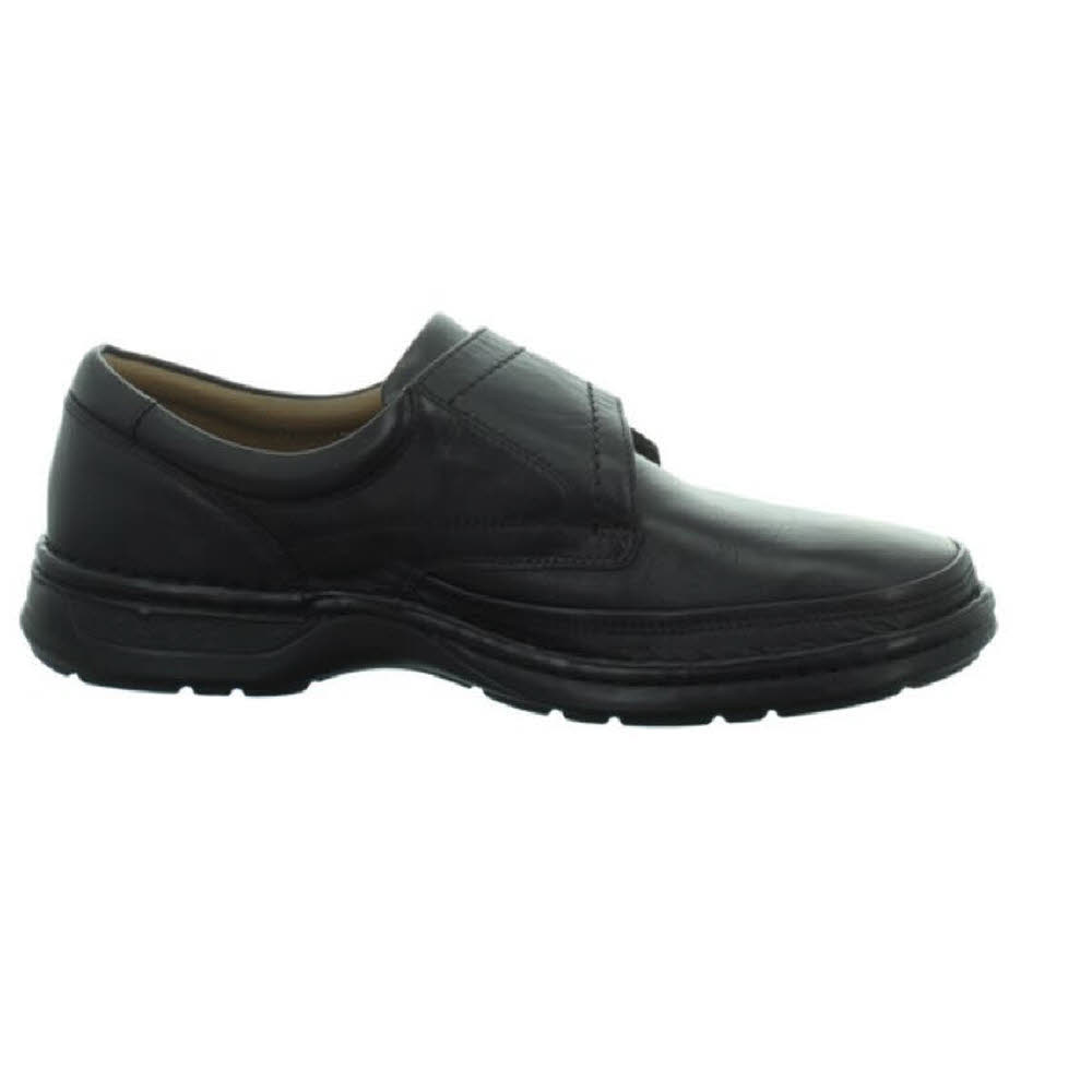 Longo Slipper Herren Klettschuhe Lederschuh Freizeit Outdoor modisch schwarz NEU