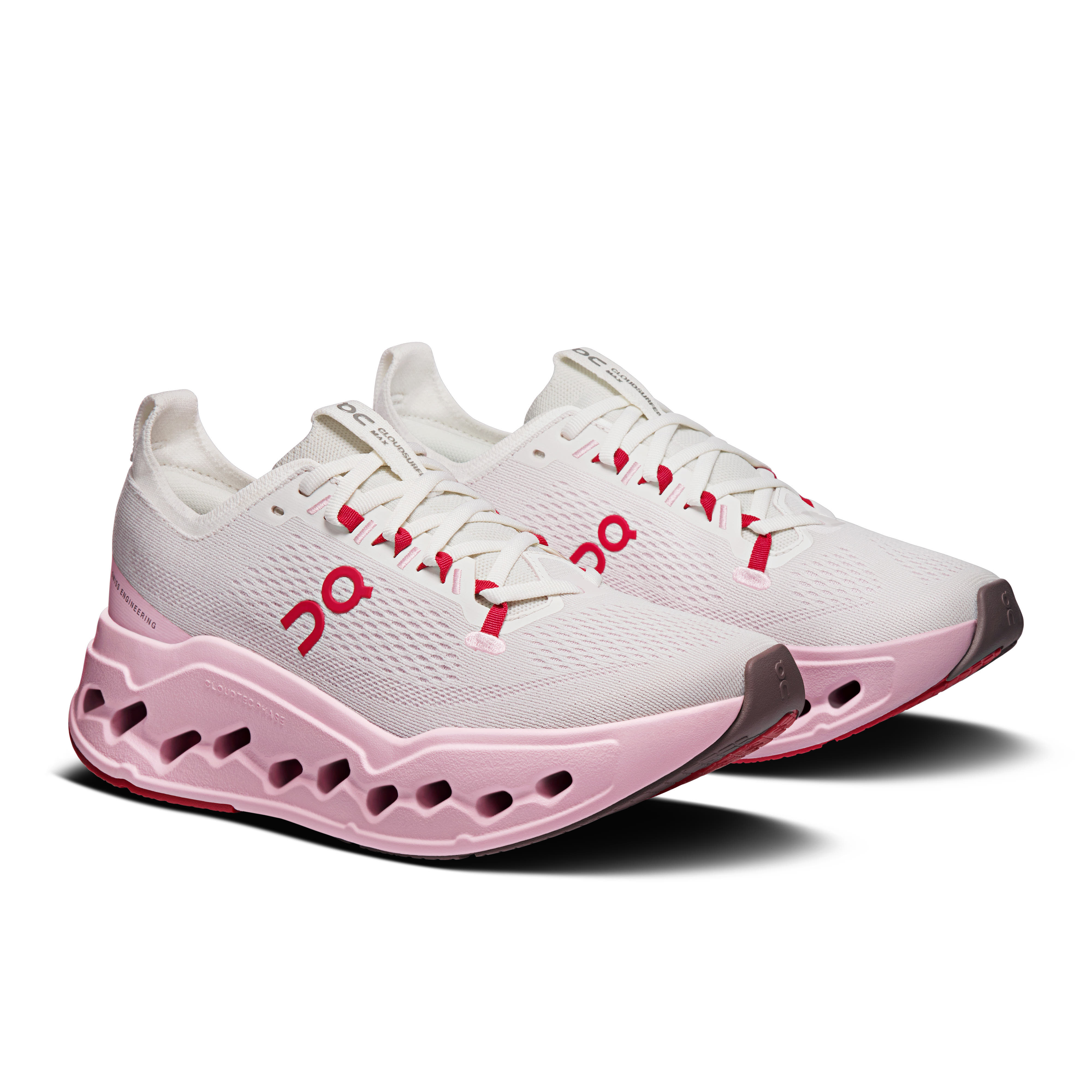 ON CLOUDSURFER MAX Damen Laufschuhe Joggingschuhe ivory/peony