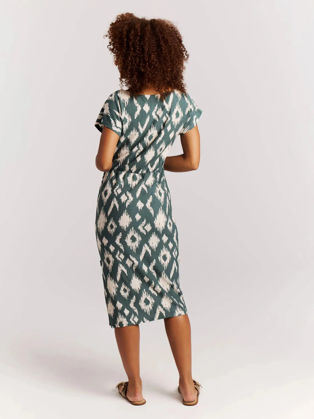 Protest PRTDelmar Damen Sommerkleid Wickelkleid grün