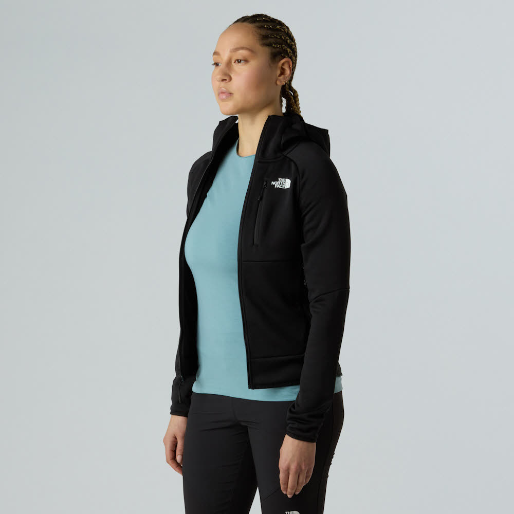 The North Face Meteora Fleece Damen Fleecejacke mit Kapuze schwarz Bild 5 The North Face Meteora Fleece Damen Fleecejacke mit Kapuze schwarz