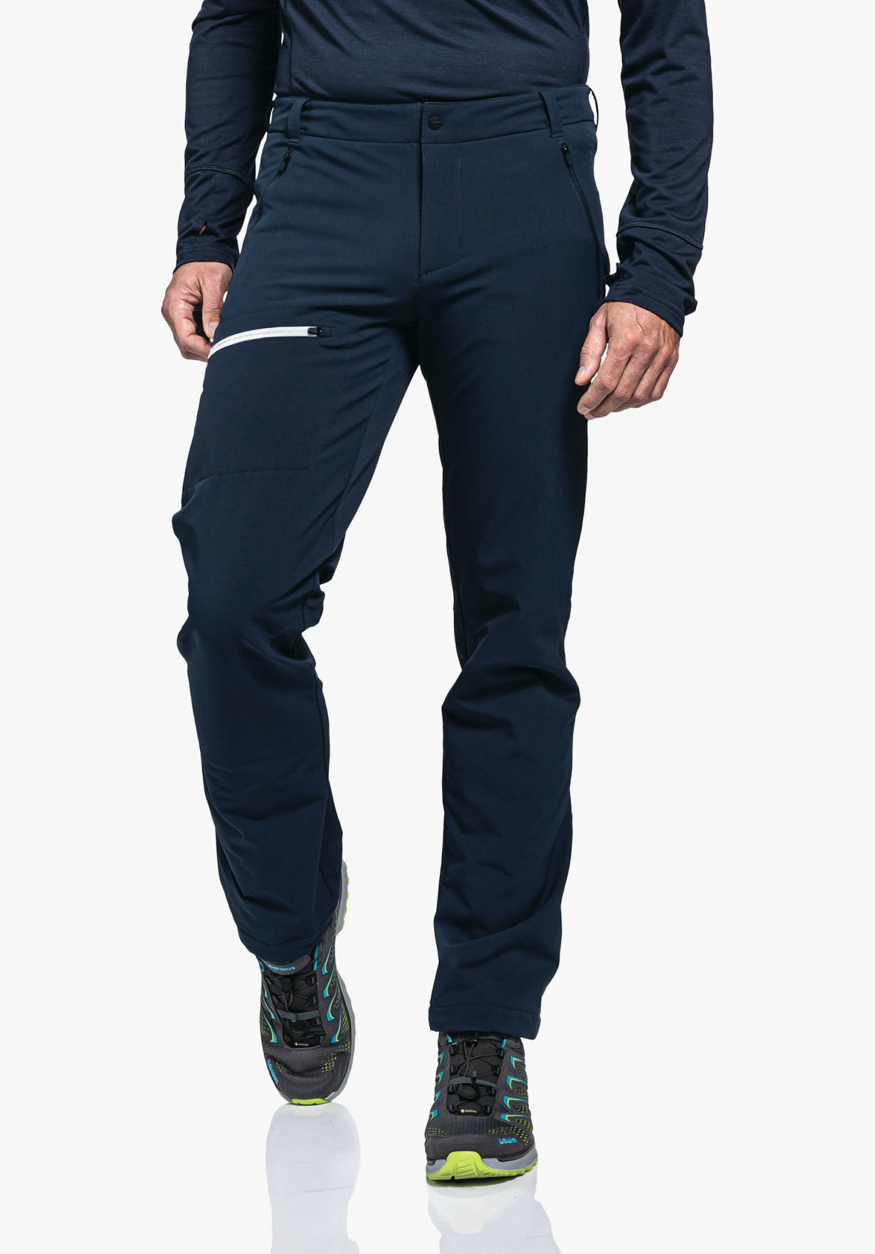 Schöffel Pants Folkstone Warm M Trekkinghose gefüttert Wanderhose Herren blau NEU